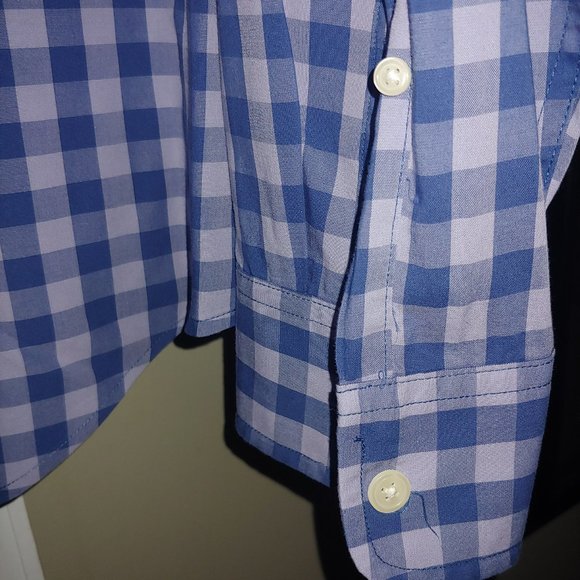 Abercrombie  Mens Size Medium Blue/Bluesish Mauve Cotton 100% - Picture 8 of 9